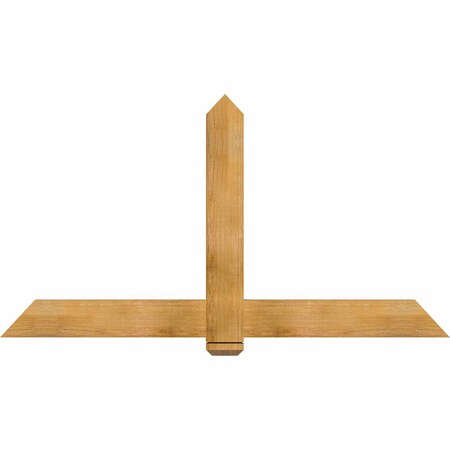 Ekena Millwork Eugene Rough Sawn Timber Gable Bracket, Western Red Cedar, 72"W x 39"H x 2"D x 6"F, 13/12 Pitch GBW072X39X0206EUG00RWR